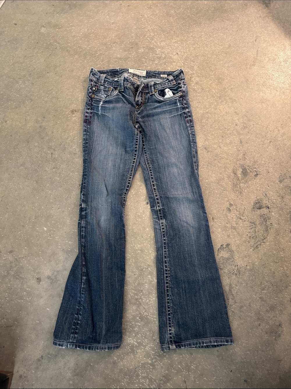 Women's Flared Jeans in Faded Blue - Casual Everyday Style